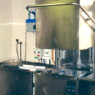 Photograph of the glass and dishwashing area after a thorough kitchen deep clean by Greasebusters.